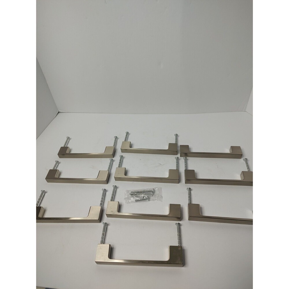 IKEA TYDA Handles 128mm Brushed Stainless Steel Cabinet Drawer Pulls Lot of 10
